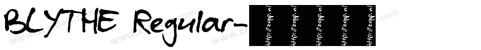 BLYTHE Regular字体转换